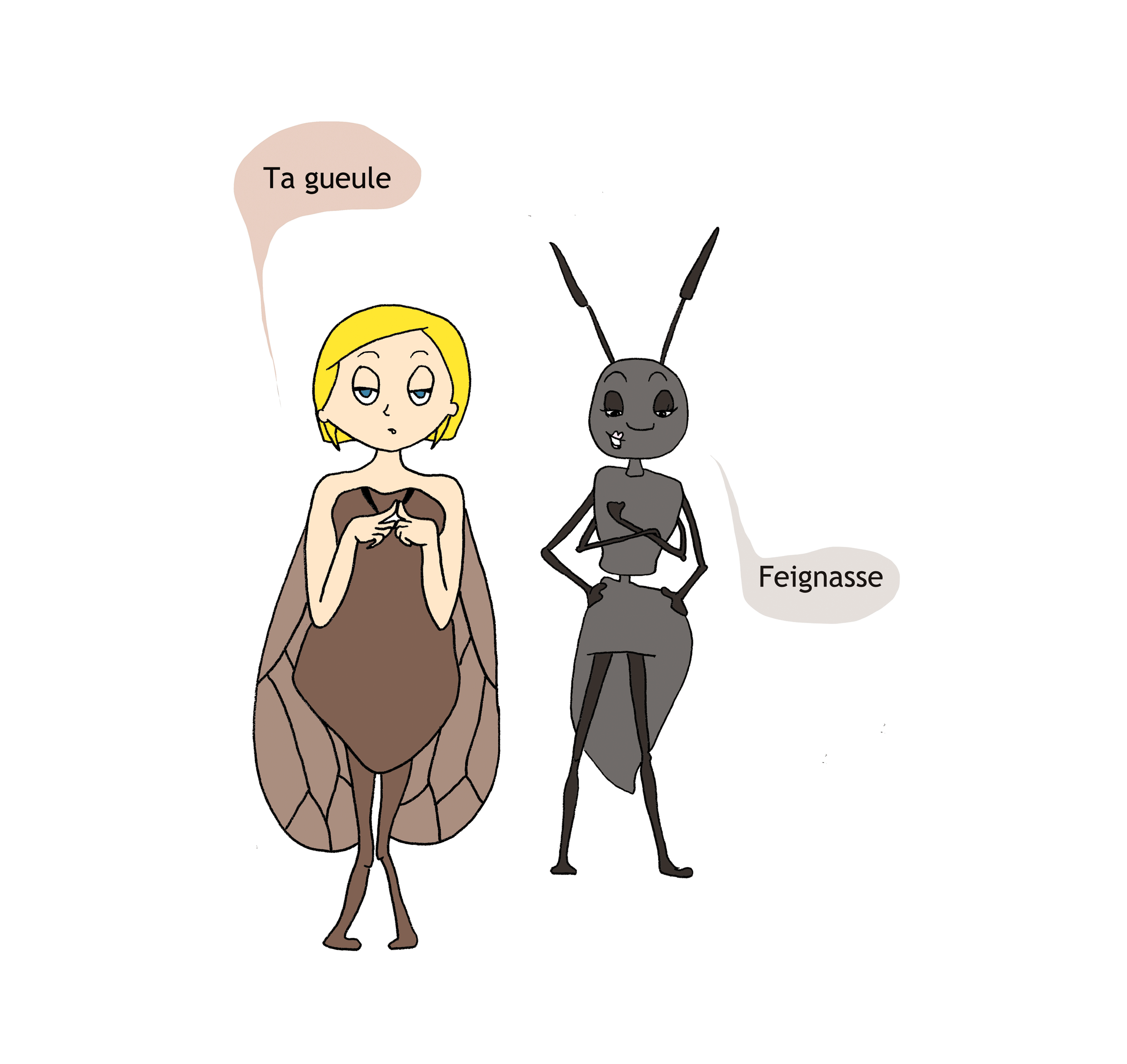 La poulette de bresse et la fourmi