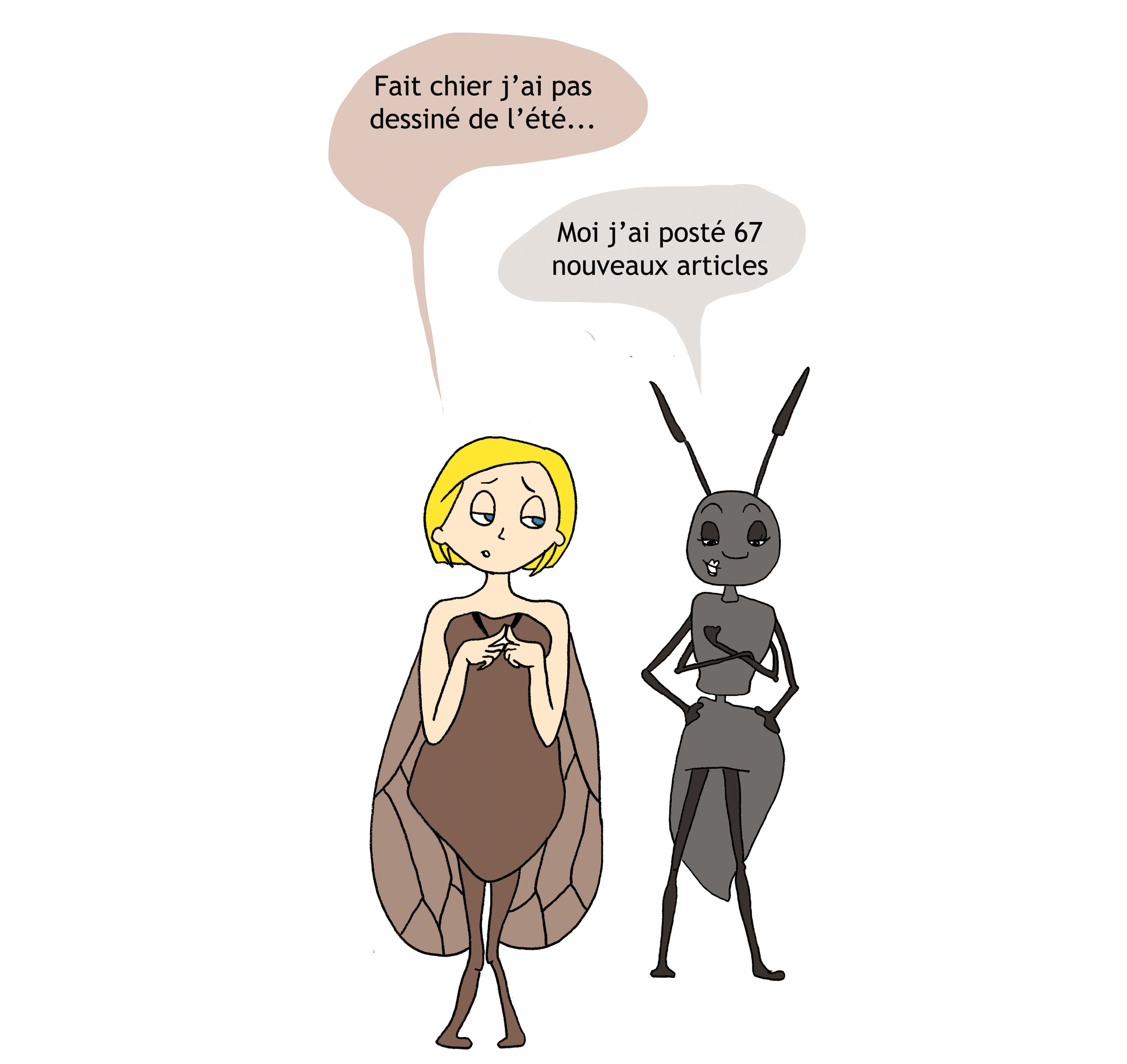 Poulette de bresse et la fourmi
